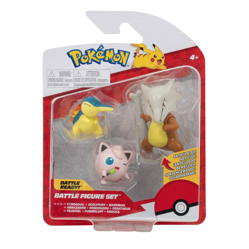 Pokémon - Battle Figure Set - Cyndaquil + Jigglypuff + Marowak - Collectables > Action Figures > toys -  Jazwares