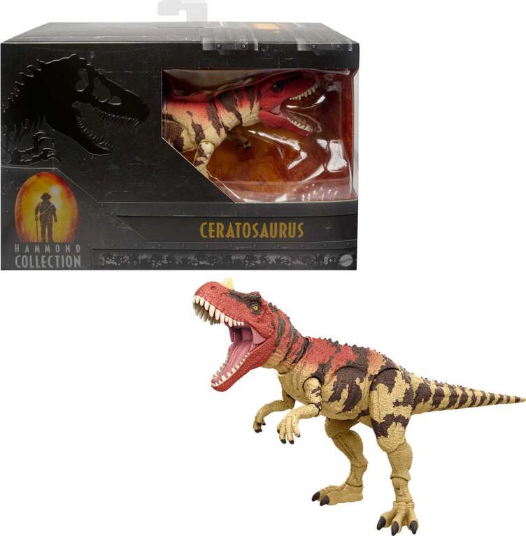 Mattel - Jurassic World Hammond Collection Ceratosaurus Dinosaur ( Shelfware) - Collectables > Action Figures > toys -  mattel