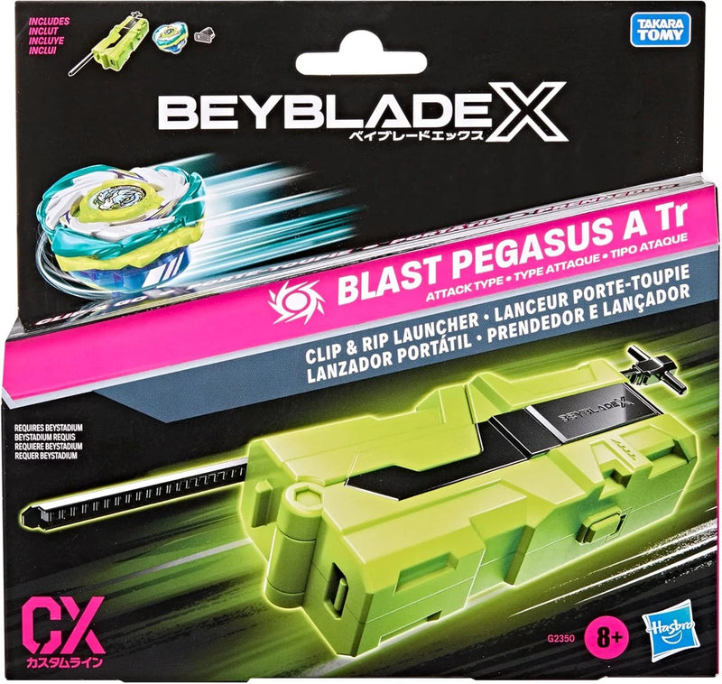 Beyblade X Blast Pegasus A Tr Clip & Rip Launcher Set
