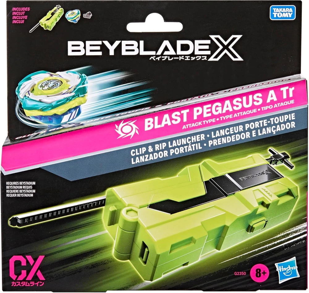 BEYOOOOONDS メモリアルパネル Beyblade X Blast Pegasus A Tr Clip & Rip Launcher Set — Toy Snowman