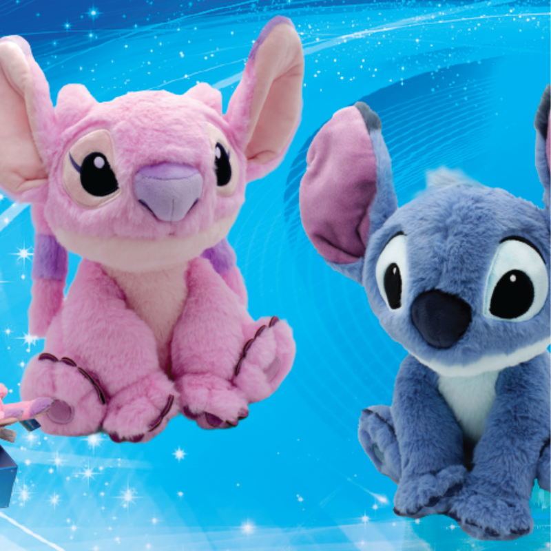 DISNEY STITCH & ANGEL SOFT MEDIUM PLUSH - plush -  disney