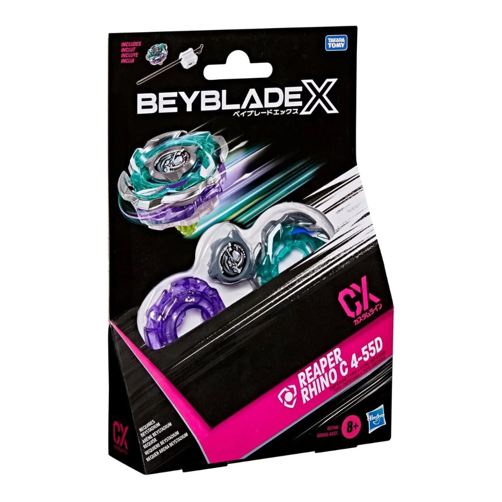raypi20 Beyblade X Reaper Rhino C 4-55D CX Starter Pack Set, Takara Tomy
