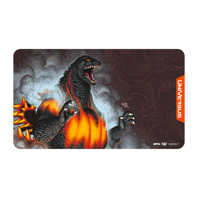 UniVersus - Godzilla: Reign of Kaiju - Playmat - Burning Godzilla - Card Games > Collectables > TCG > CCG -  UniVersus Games