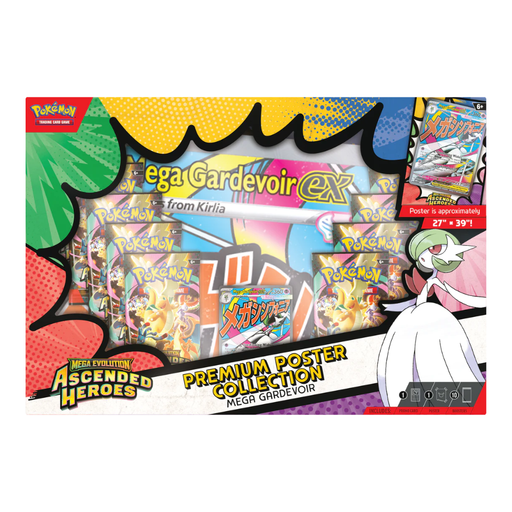 Pokémon TCG: Mega Evolution - Ascended Heroes - Premium Poster Collection - Mega Gardevoir - Card Games > Collectables > TCG > CCG -  Pokemon TCG