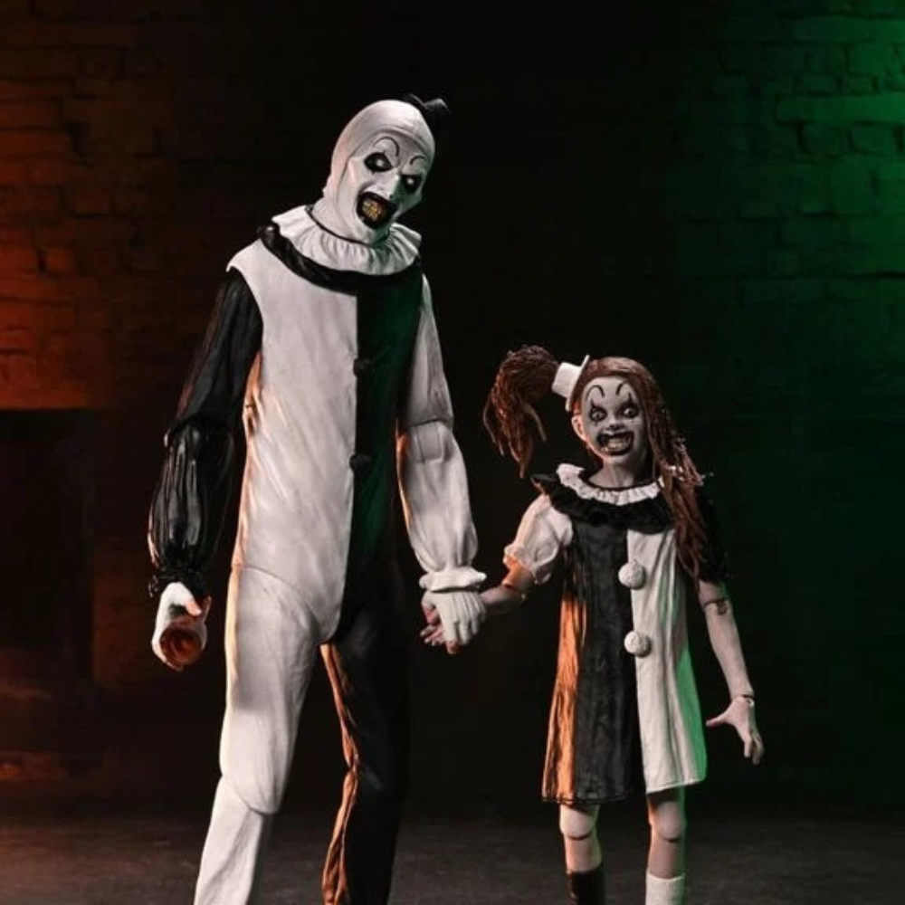 Terrifier 2 - Ultimate Art the Clown & Little Pale Girl Action Figure ...