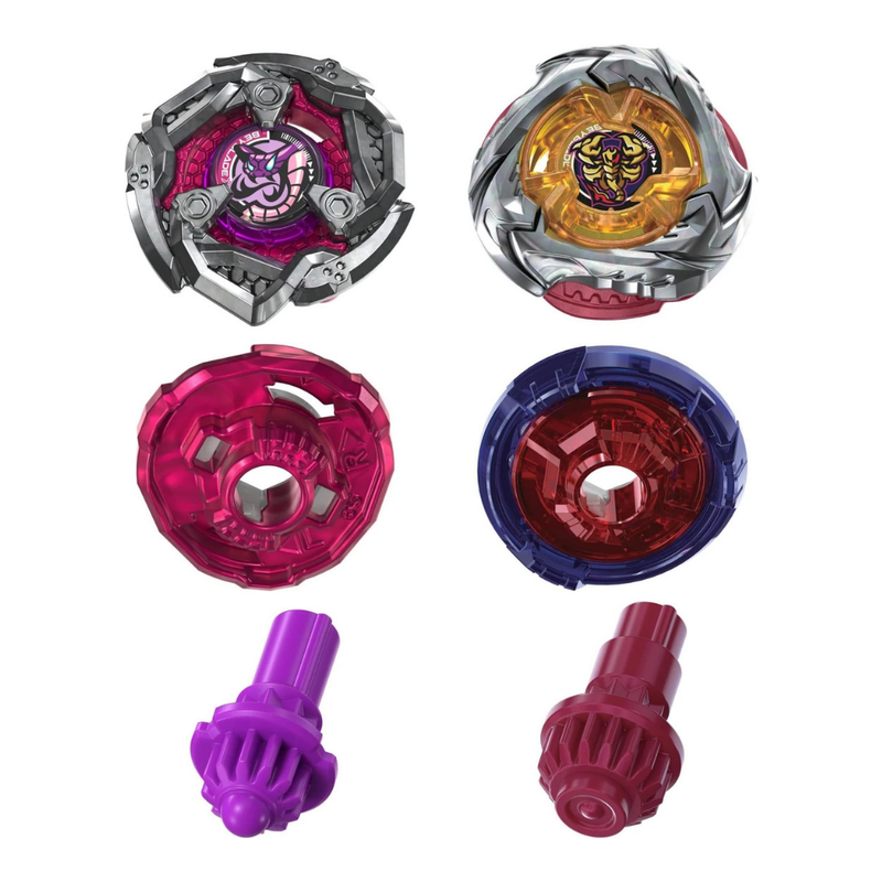 Beyblade X Tail Viper 3-85LO & Spear Scorpio 0-70Z Dual Pack