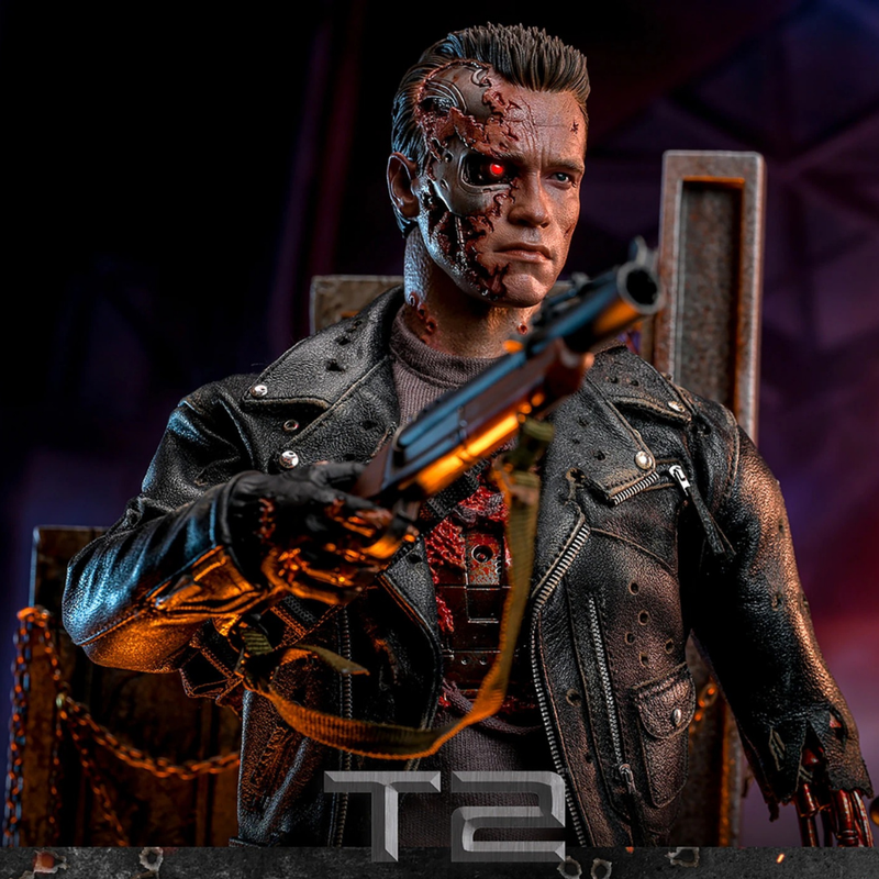 Terminator 2: Judgement Day - T-800 (Battle Damaged Version 2.0) 1/6th Scale Collectible - DX46