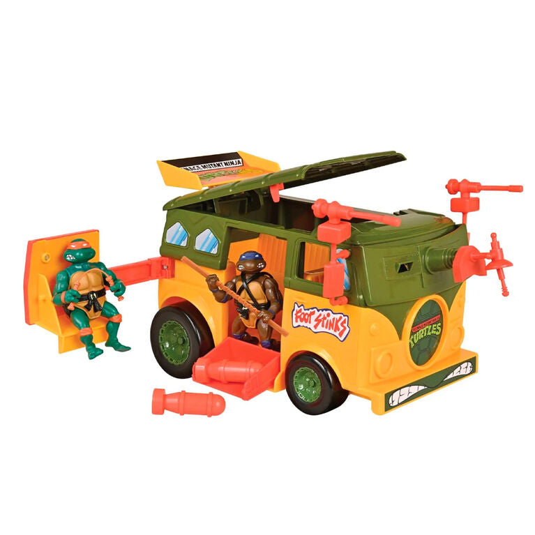 Playmates 1989 TMNT Teenage Mutant Ninja Turtles Turtle Party Wagon Van stickers - Les Tortues Ninja 'French Version