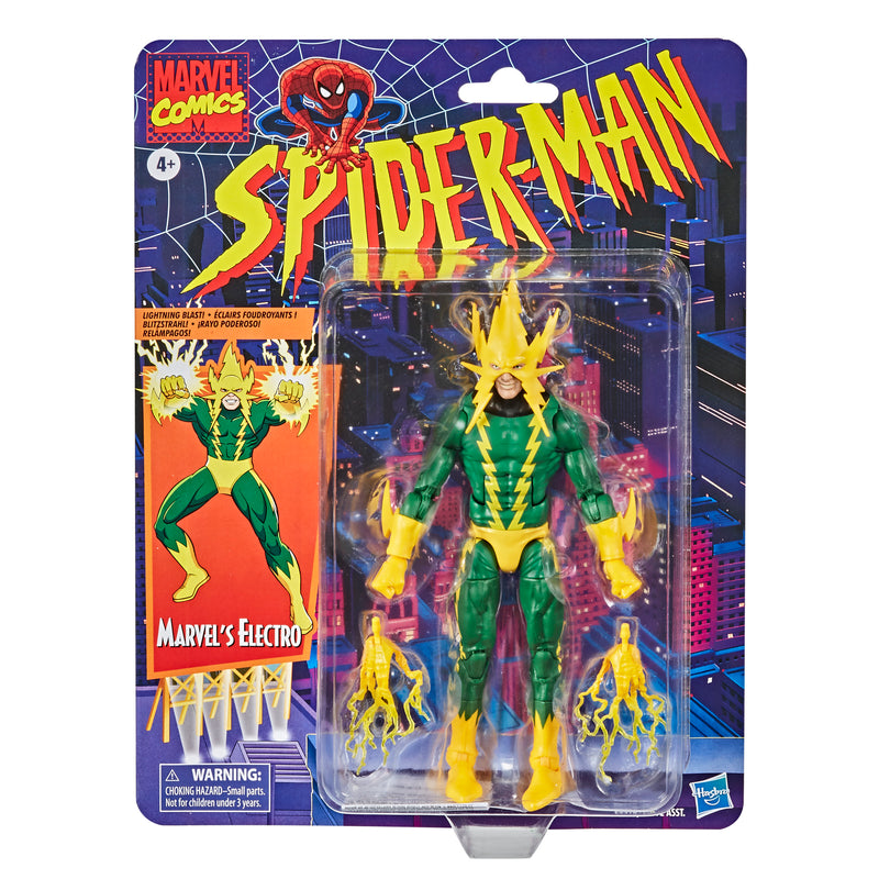 Hasbro Marvel Legends 6-inch Marvel’s Electro Retro Collection Figure - Reissue (Preorder Feb/Mar 2026) - Collectables > Action Figures > toys -  Hasbro