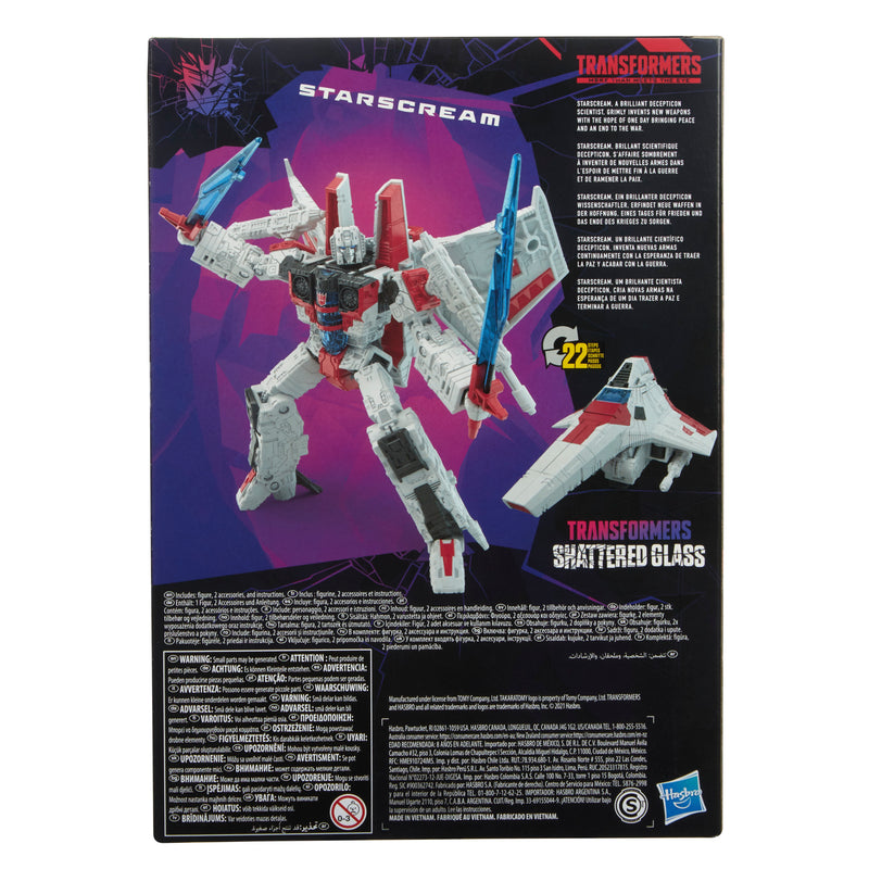Transformers Generations Shattered Glass Collection Voyager Class Starscream (Preorder Oct 2026)