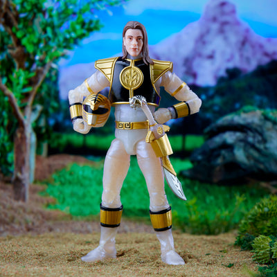 Power Rangers Lightning Collection Mighty Morphin Metallic White Ranger - Collectables > Action Figures > toys -  Hasbro