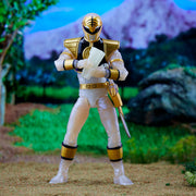 Power Rangers Lightning Collection Mighty Morphin Metallic White Ranger - Collectables > Action Figures > toys -  Hasbro