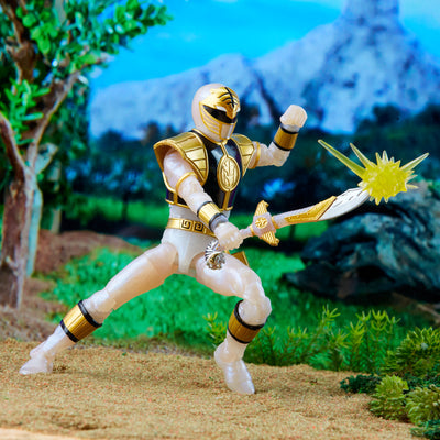Power Rangers Lightning Collection Mighty Morphin Metallic White Ranger - Collectables > Action Figures > toys -  Hasbro
