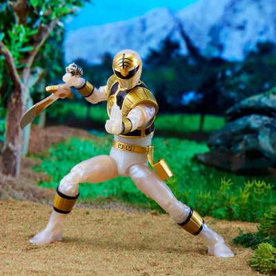 Power Rangers Lightning Collection Mighty Morphin Metallic White Ranger - Collectables > Action Figures > toys -  Hasbro