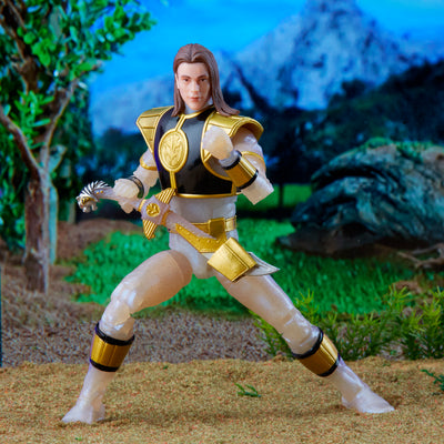 Power Rangers Lightning Collection Mighty Morphin Metallic White Ranger - Collectables > Action Figures > toys -  Hasbro