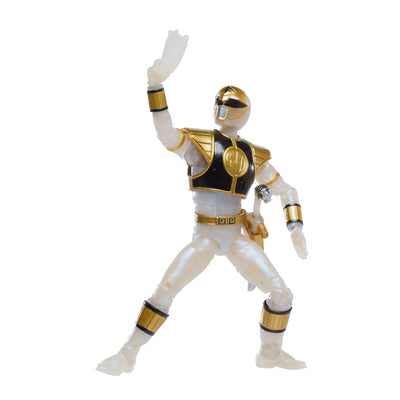 Power Rangers Lightning Collection Mighty Morphin Metallic White Ranger - Collectables > Action Figures > toys -  Hasbro