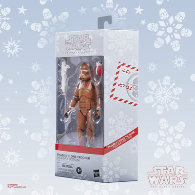 Star Wars The Black Series Phase II Clone Trooper (Holiday Edition) - Collectables > Action Figures > toys -  Hasbro