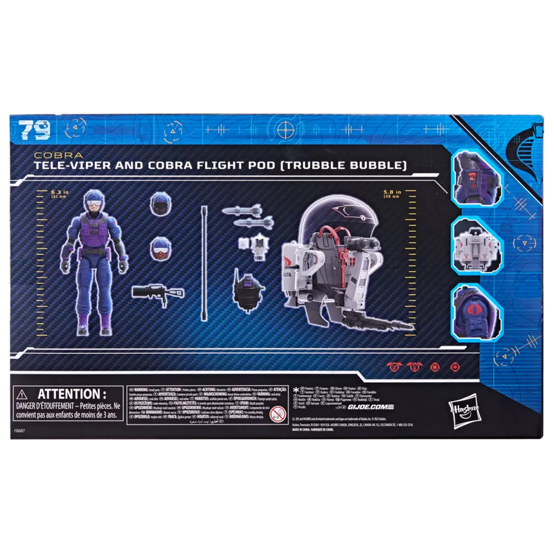 G.I. Joe Classified Series Tele-Viper & Cobra Flight Pod - Trubble Bubble - 79 - Collectables > Action Figures > toys -  Hasbro
