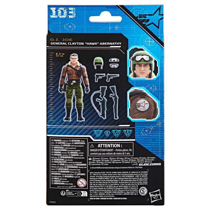 G.I. Joe Classified Series General Clayton "Hawk" Abernathy 103 (preorder Dec/Jan) - Action & Toy Figures -  Hasbro