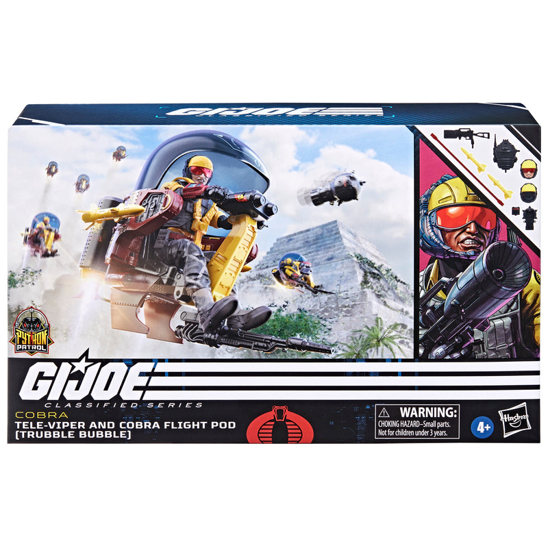 G.I. Joe Classified Series Python Patrol Tele-Viper & Cobra Flight Pod (Trubble Bubble) - Collectables > Action Figures > toys -  Hasbro