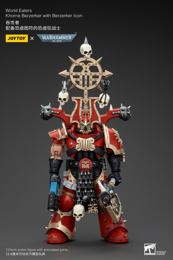 Warhammer 40K - World Eaters - Khorne Berzerker With Berzerker Icon - Collectables > Action Figures > toys -  Joy Toy