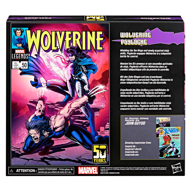 Marvel Legends Series Wolverine and Psylocke (preorder April/ May) -  -  Hasbro