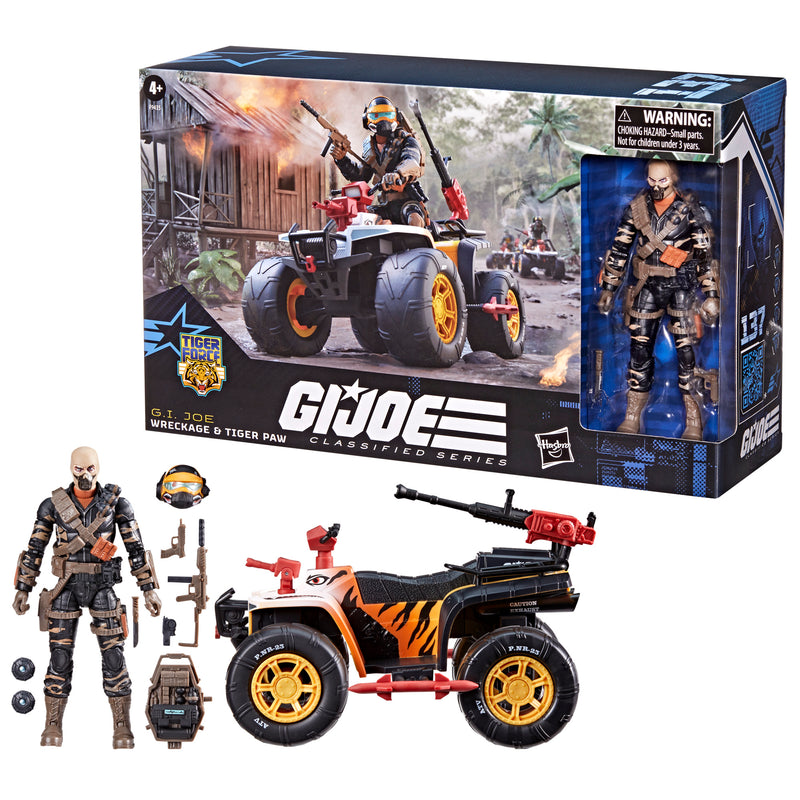 G.I. Joe Classified Series #137, Tiger Force Wreckage & Tiger Paw ATV (preorder Nov) - Action & Toy Figures -  Hasbro