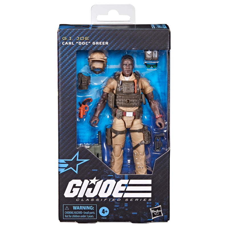 G.I. Joe Classified Series #122, Carl "Doc" Greer  (preorder Aug/Sept) -  -  Hasbro