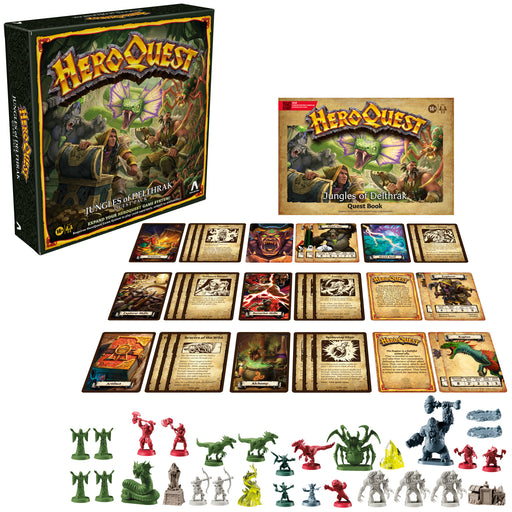 Avalon Hill HeroQuest Jungles of Delthrak Quest Pack (preorder Sept) - Board Games -  Hasbro
