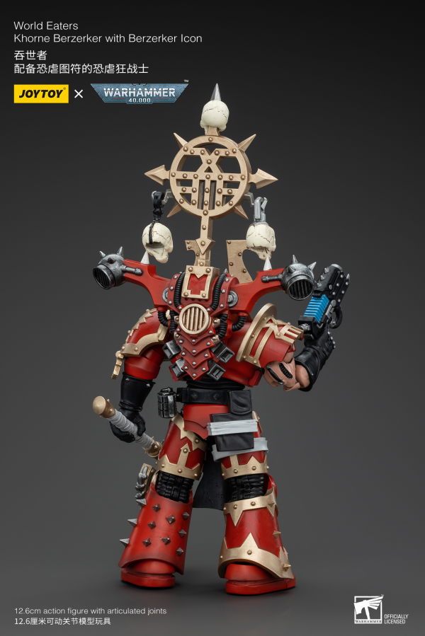 Warhammer 40K - World Eaters - Khorne Berzerker With Berzerker Icon - Collectables > Action Figures > toys -  Joy Toy