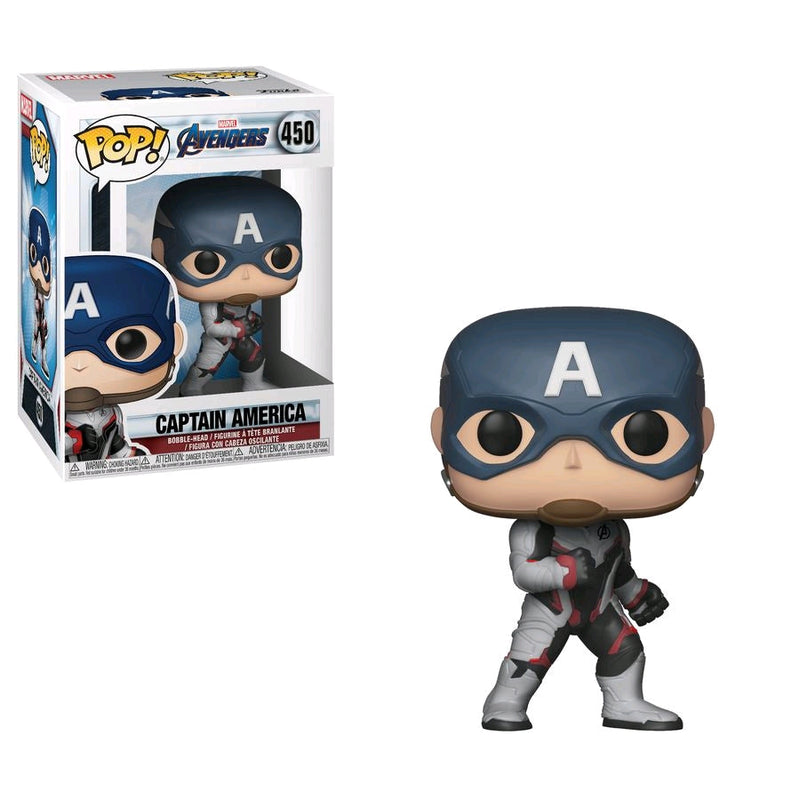 Avengers 4: Endgame - Captain America (Team Suit) Pop! Vinyl #450 ( crushed box ) -  -  Funko