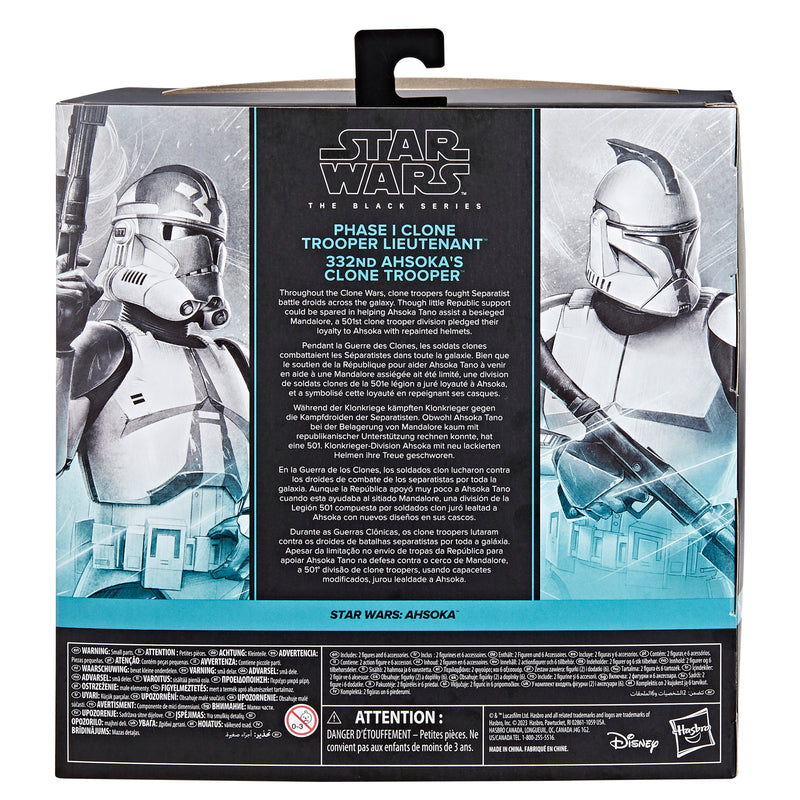 Star Wars The Black Series Clone Trooper Lieutenant & 332nd Ahsoka’s Clone Trooper (preorder April/May) - Collectables > Action Figures > toys -  Hasbro