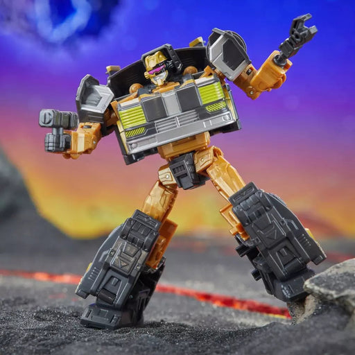 Transformers Legacy United Star Raider Cannonball posed in robot mode