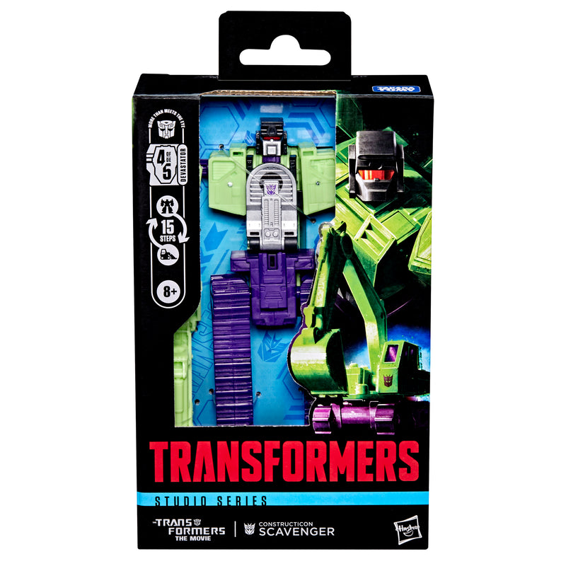 Transformers Studio Series Deluxe Class The Transformers: The Movie Constructicon - Scavenger - Action & Toy Figures -  Hasbro