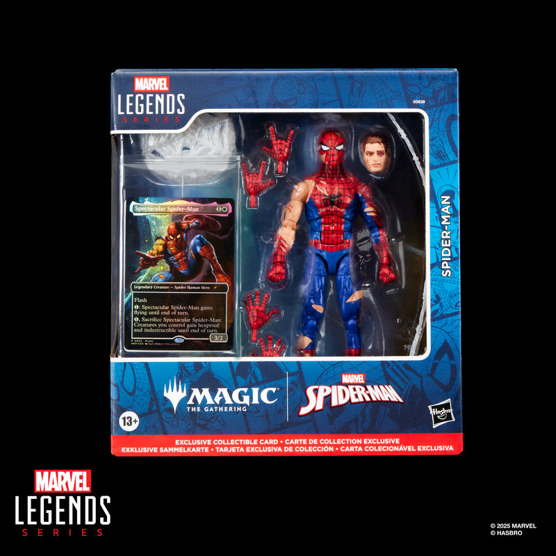 Marvel Legends Series Magic: The Gathering Battle-Damaged Spider-Man (Preorder Nov/Dec 2025) - Collectables > Action Figures > toys -  Hasbro