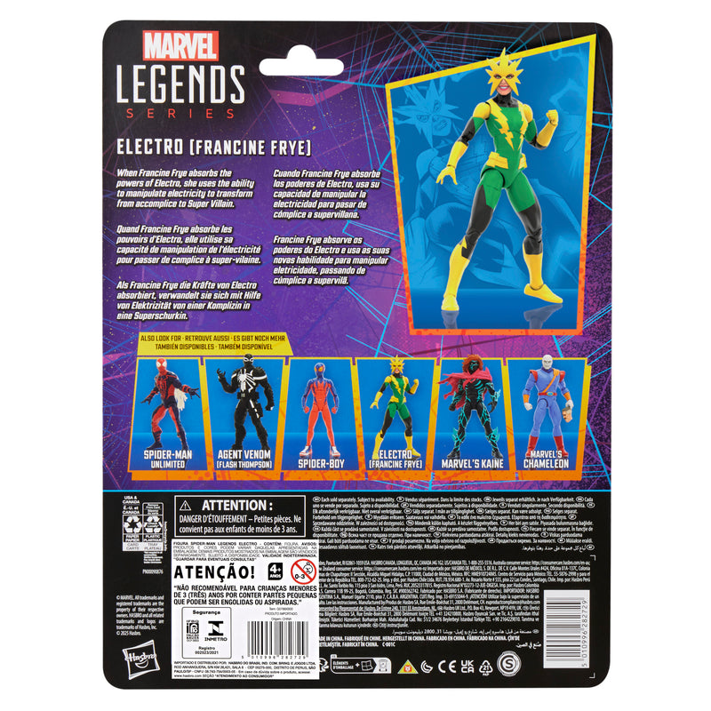 Marvel Legends Series Electro - Francine Frye - Collectables > Action Figures > toys -  Hasbro