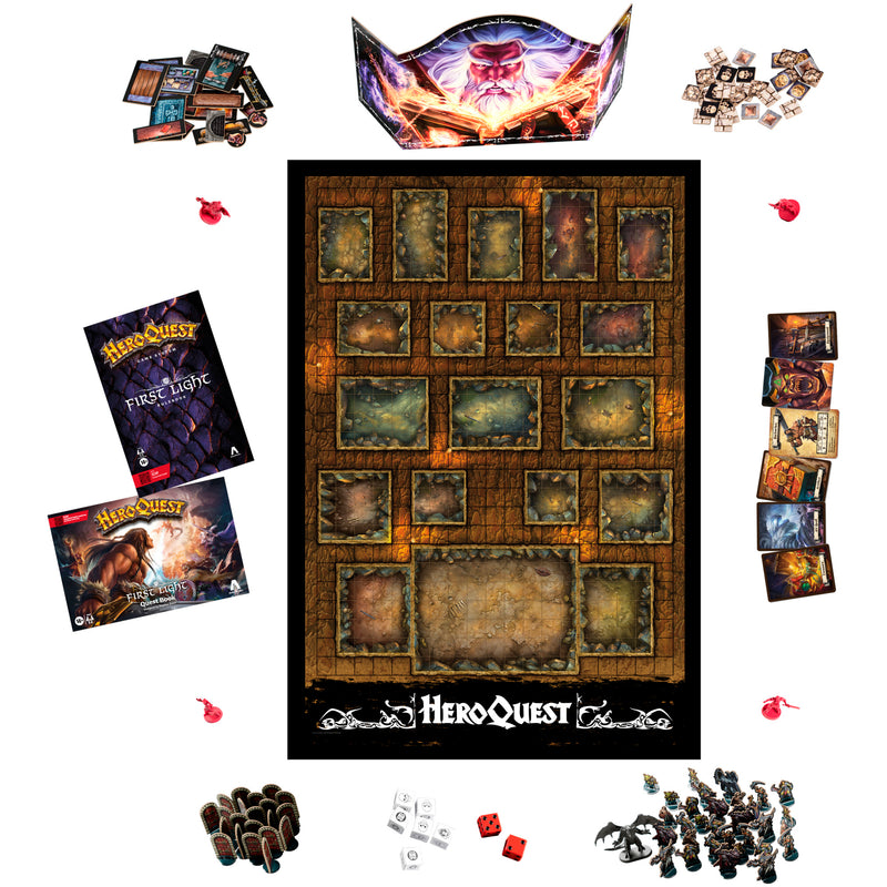 Avalon Hill - HeroQuest  - First Light - Exclusive  (Preorder April 28 - Delayed) - Board Games -  Hasbro