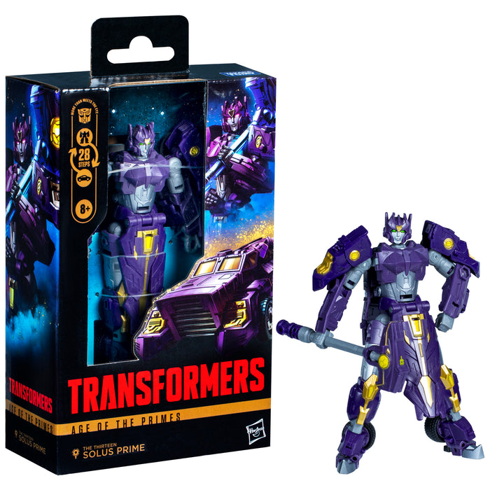 Transformers Age of the Primes Deluxe Class The Thirteen Solus Prime (preorder June 2025)