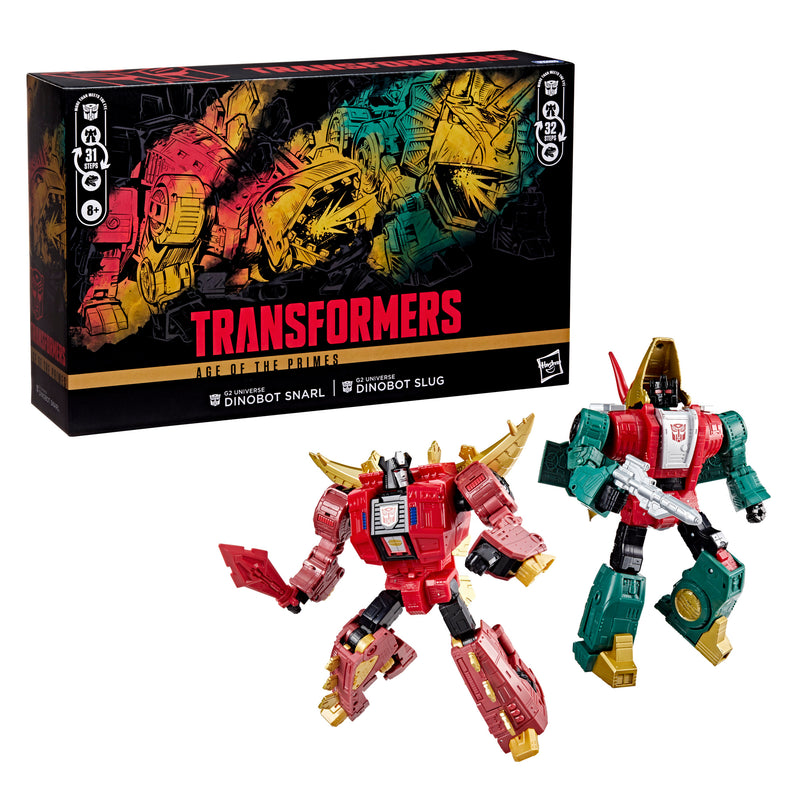 Transformers Age of the Primes G2 Universe Dinobot Slug and G2 Universe Dinobot Snarl - Exclusive (preorder Nov 2025) - Collectables > Action Figures > toys -  Hasbro