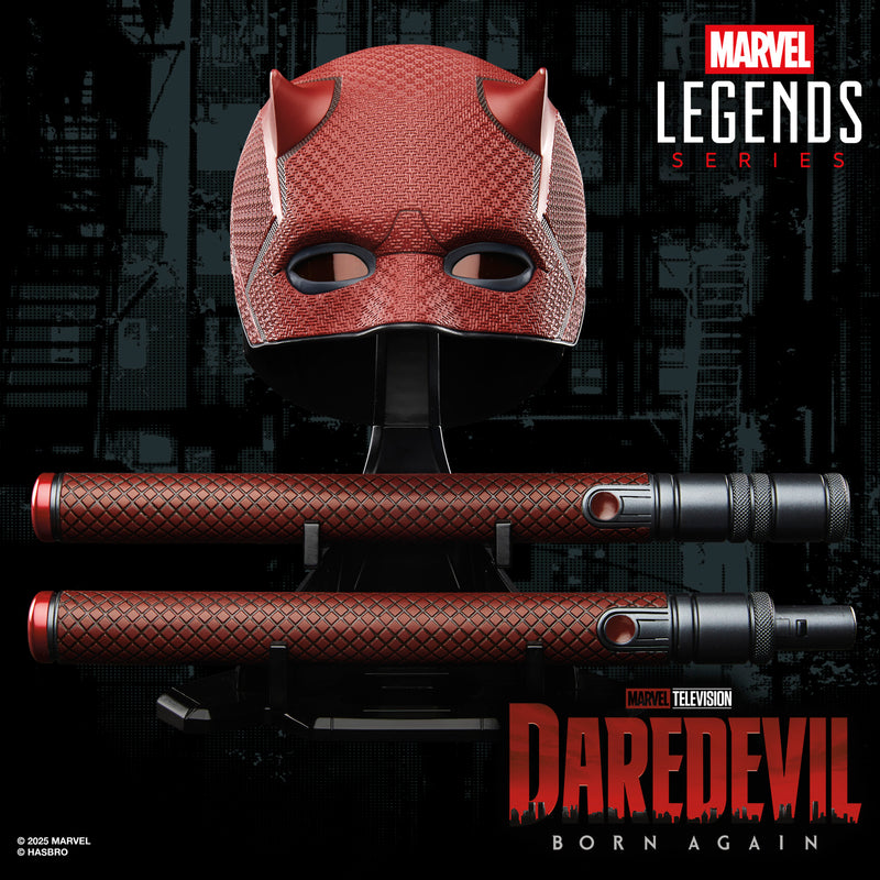 Marvel Legends Series Daredevil: Born Again Premium Roleplay Mask and Billy Club (Preorder Q4 2025) - Collectables > Action Figures > toys -  Hasbro