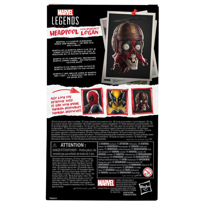 Marvel Legends Series Headpool with Marvel’s Logan Action Figure