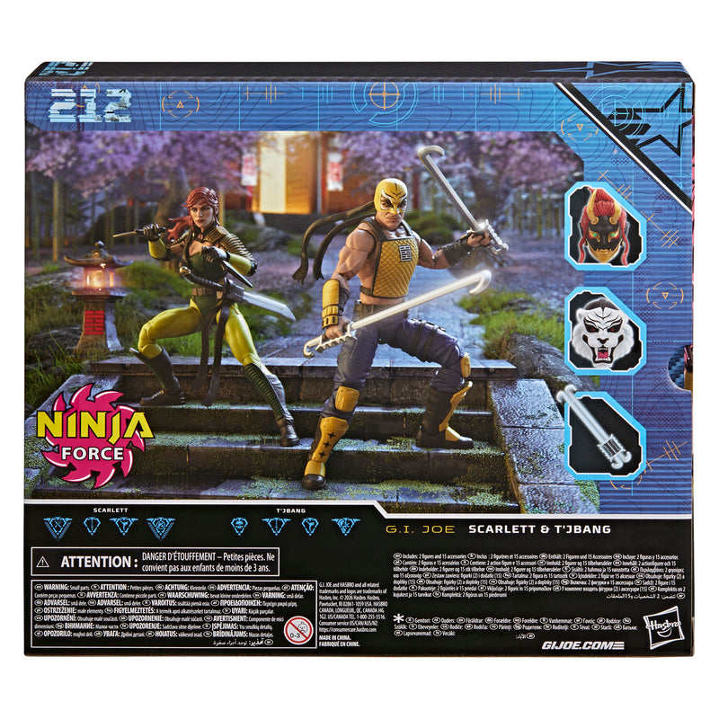 G.I. Joe Classified Series #212 Ninja Force Scarlett and T'Jbang (Preorder Q4 2026)