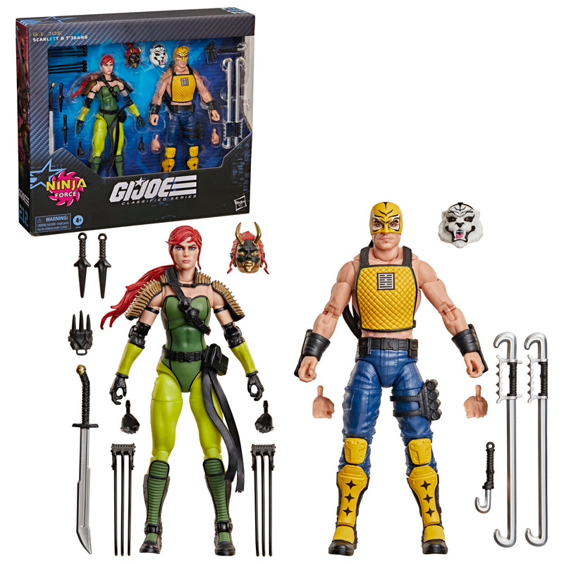 G.I. Joe Classified Series #212 Ninja Force Scarlett and T'Jbang (Preorder Q4 2026)
