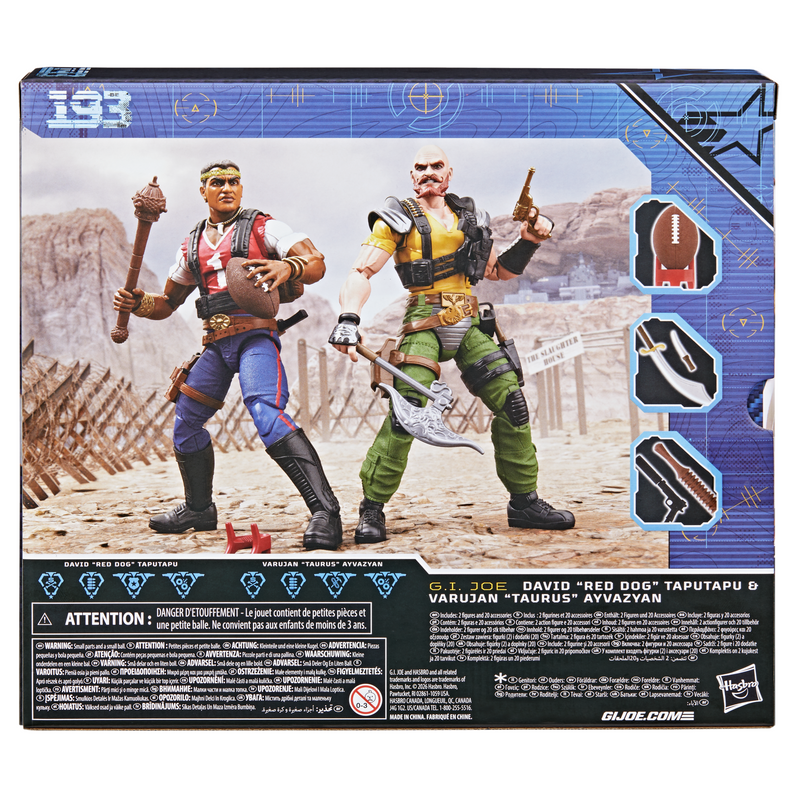 G.I. Joe Classified Series #193 David "Red Dog" Taputapu & Varujan "Taurus" Ayvazyan - Exclusive (Preorder Jul 2026) - Collectables > Action Figures > toys -  Hasbro