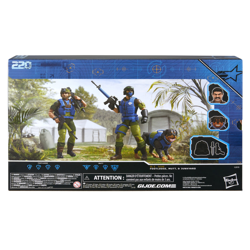 G.I. Joe Classified Series #220, Mad Marauders Footloose, Mutt, & Junkyard (Preorder Nov 2026)