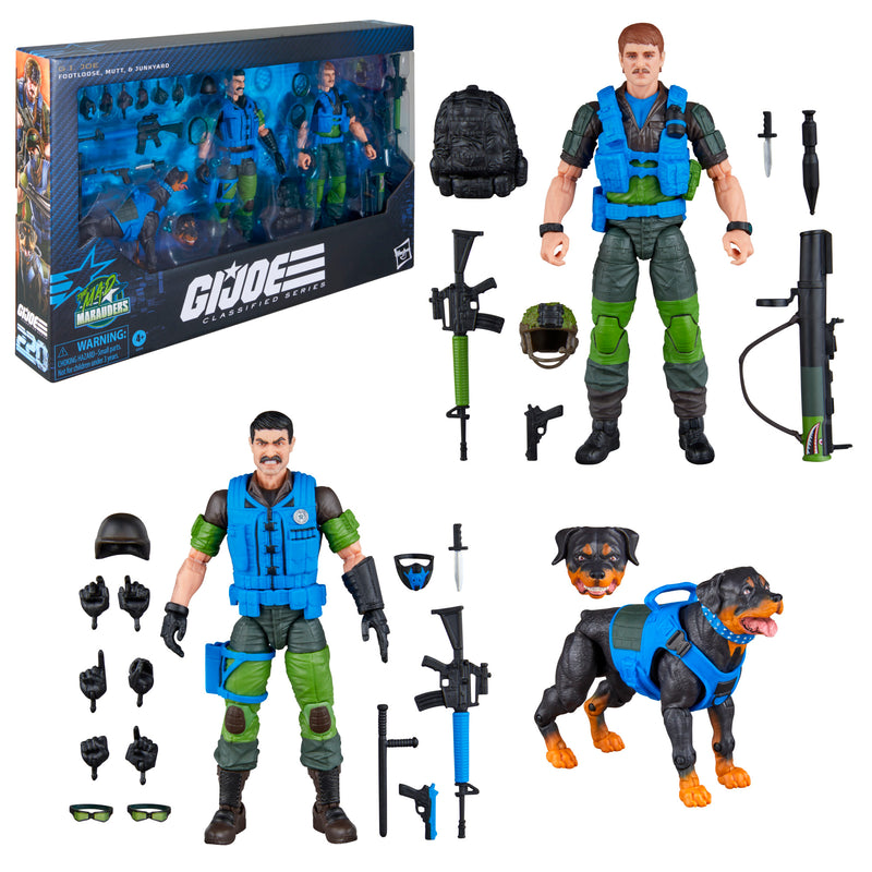 G.I. Joe Classified Series #220, Mad Marauders Footloose, Mutt, & Junkyard (Preorder Nov 2026)