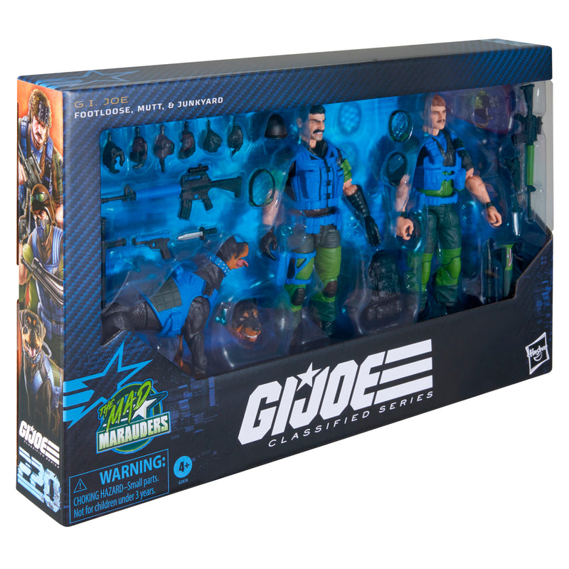 G.I. Joe Classified Series #220, Mad Marauders Footloose, Mutt, & Junkyard (Preorder Nov 2026)