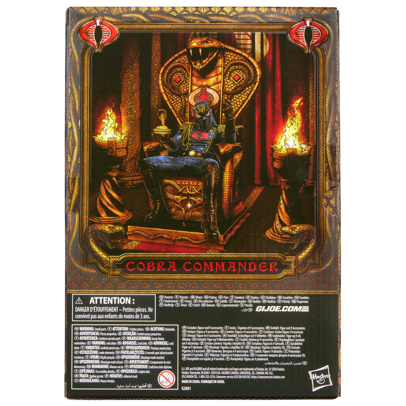 G.I. Joe Classified Series #221 Cobra Commander in dress uniform & throne (Preorder Nov 2026)