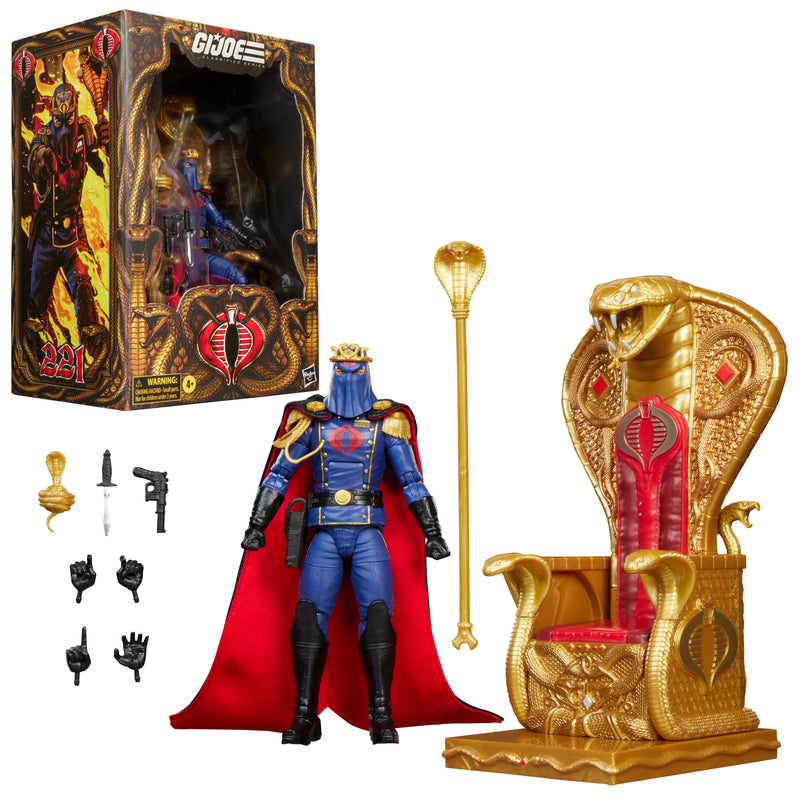 G.I. Joe Classified Series #221 Cobra Commander in dress uniform & throne (Preorder Nov 2026)