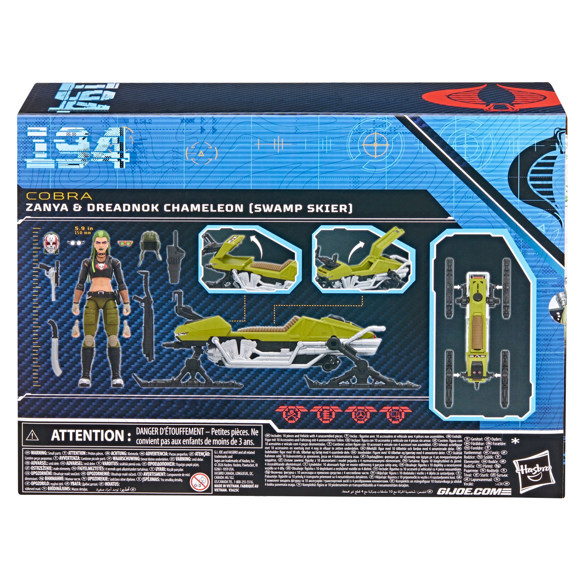G.I. Joe Classified Series #194 Zanya and Dreadnok Chameleon